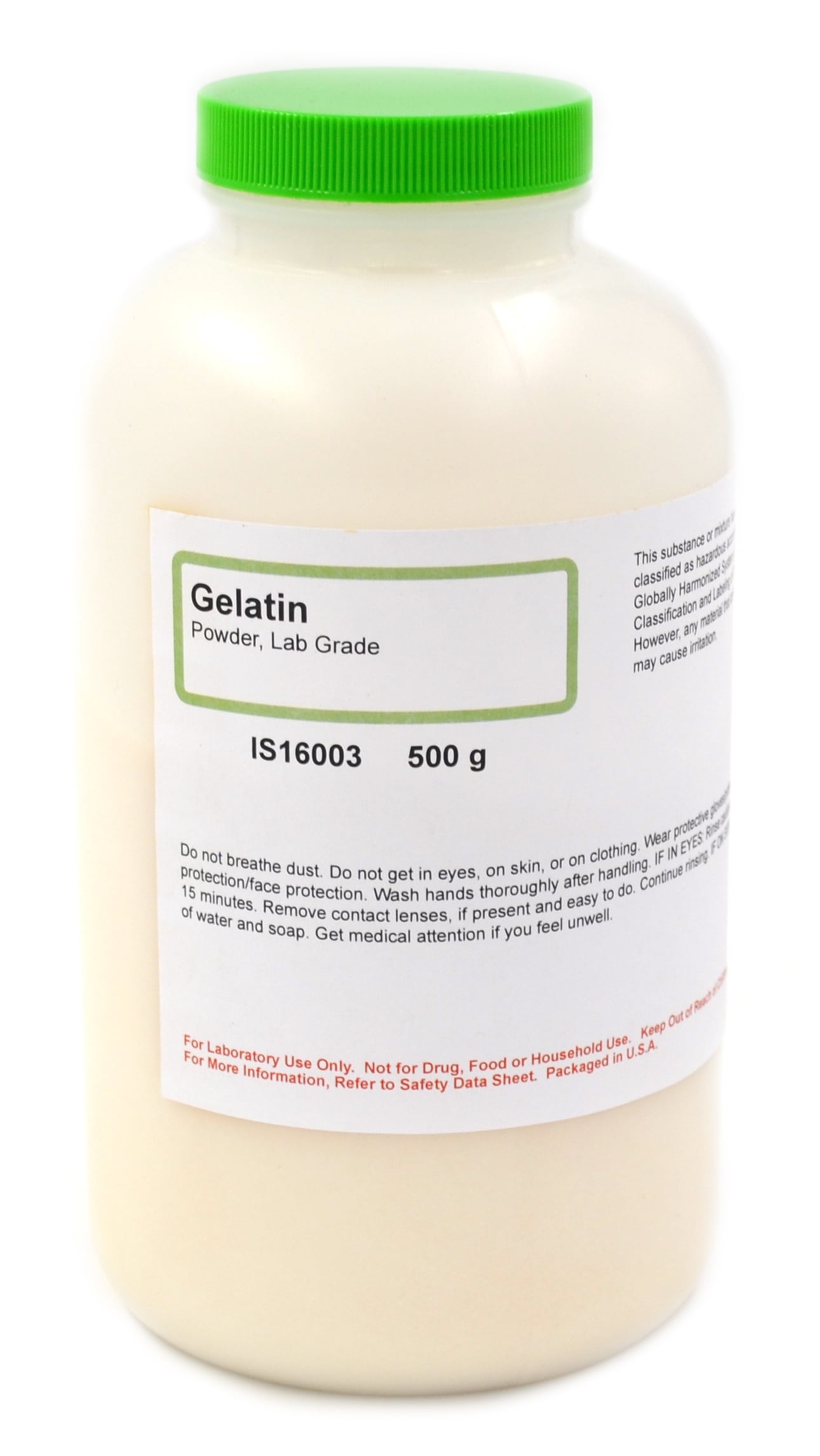 LabGrade Gelatin Powder, 500g The Curated Chemical Collection