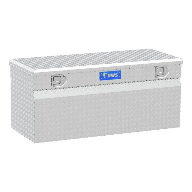 UWS TBC-48-DD Tool Box Chest; Single Lid; Diamond Tread; Bright; Aluminum; 20-11/16 Inch Width x 47-7/8 Inch Length x 21-1/8 Inch Height