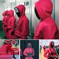 thumbnail image 2 of Traje de cosplay de drama coreano Sudaderas con capucha rojas Ropa deportiva unisex (3 piezas XL) Ndcxsfigh Para estrenar, 2 of 9