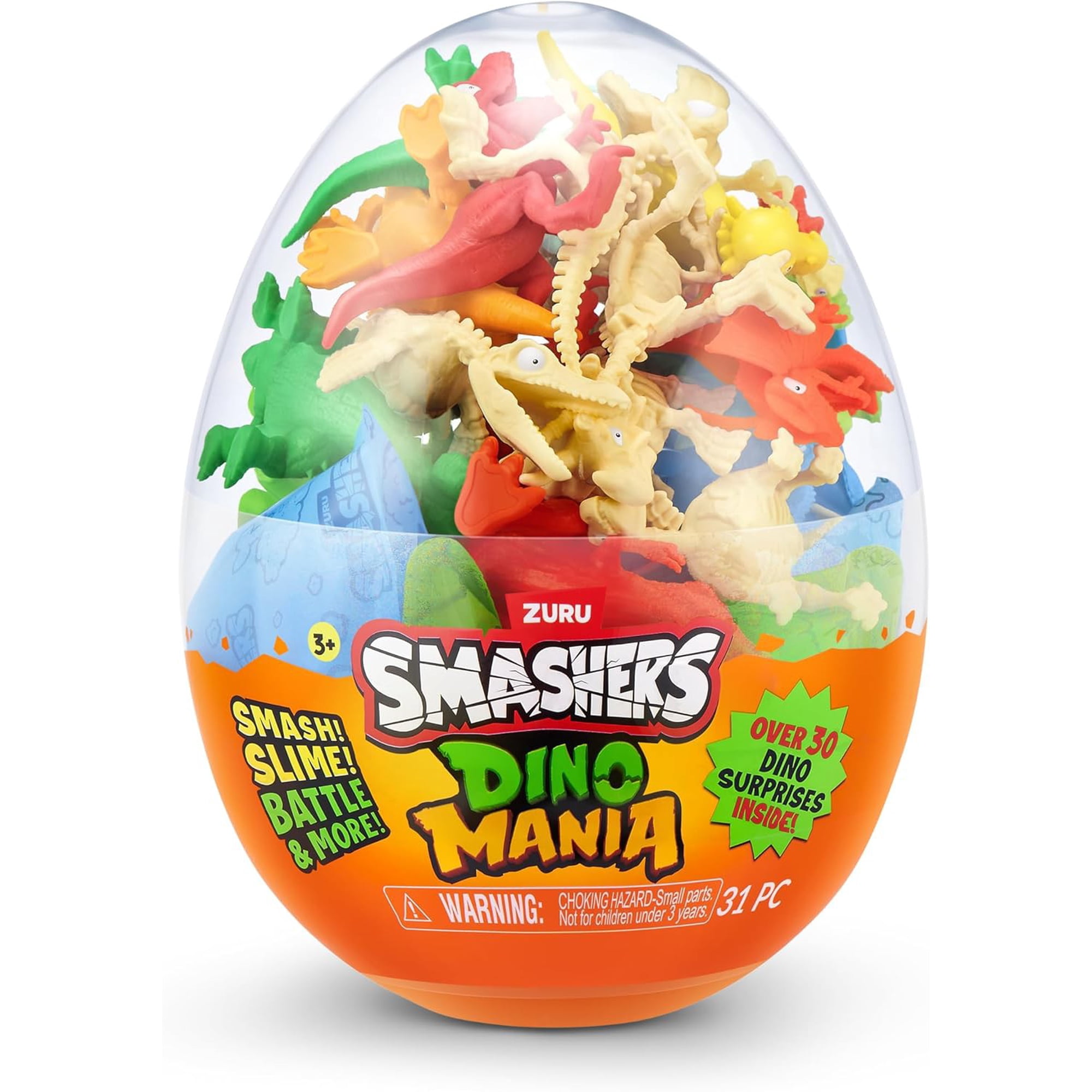 Smashers Dino Mania MEGA Mystery Egg (30+ Surprises!)