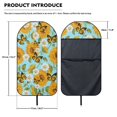 thumbnail image 7 of Chririnla Sunflower Daisy Butterfly Print Terry Cloth Car Seat Cover Cooling Car Seat Cover Protector, Sweating, Suitable for Truck Seat Van, Fit for Sedans Trucks Cars, 7 of 7