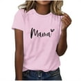 thumbnail image 2 of Tops Cortos para Mujeres Retro Impreso Cuello Redondo Manga Corta, Camiseta Casual para Uso Diario Y de Fiesta, 2 of 4