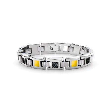 Tonino Lamborghini Il Primo Yellow Lacquer Men's Bracelet