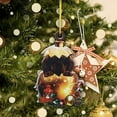 thumbnail image 1 of Double Golden Egg Christmas Ornament Pet Friendly Festive Hanging Craft For Holiday Tree Decoration, 1 of 6