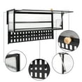 thumbnail image 3 of Miumaeov 55lbs Wall-mounted Cabinet with Flip-Up Door Kitchen Storage Organizer Shelf Wall Locker with Hooks, 3 of 18