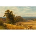 thumbnail image 2 of George Vicat Cole 24x17 Black Ornate Framed Double Matted Museum Art Print Titled: Cornfield at Abingdon, Berks (1874), 2 of 5