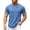 M10-Blue, variant on Ulitacool Mens T Shirts Versatile Daily ’S Solid Color Short Sleeve Crewneck Tops Soft Clothing Blue