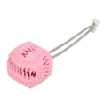 thumbnail image 4 of Pelota para masticar para mascotas, juguete resistente a las mordeduras, pelota de limpieza para dientes de perro para perros y gatos pequeños, medianos y grandes, color rosa, 4 of 5