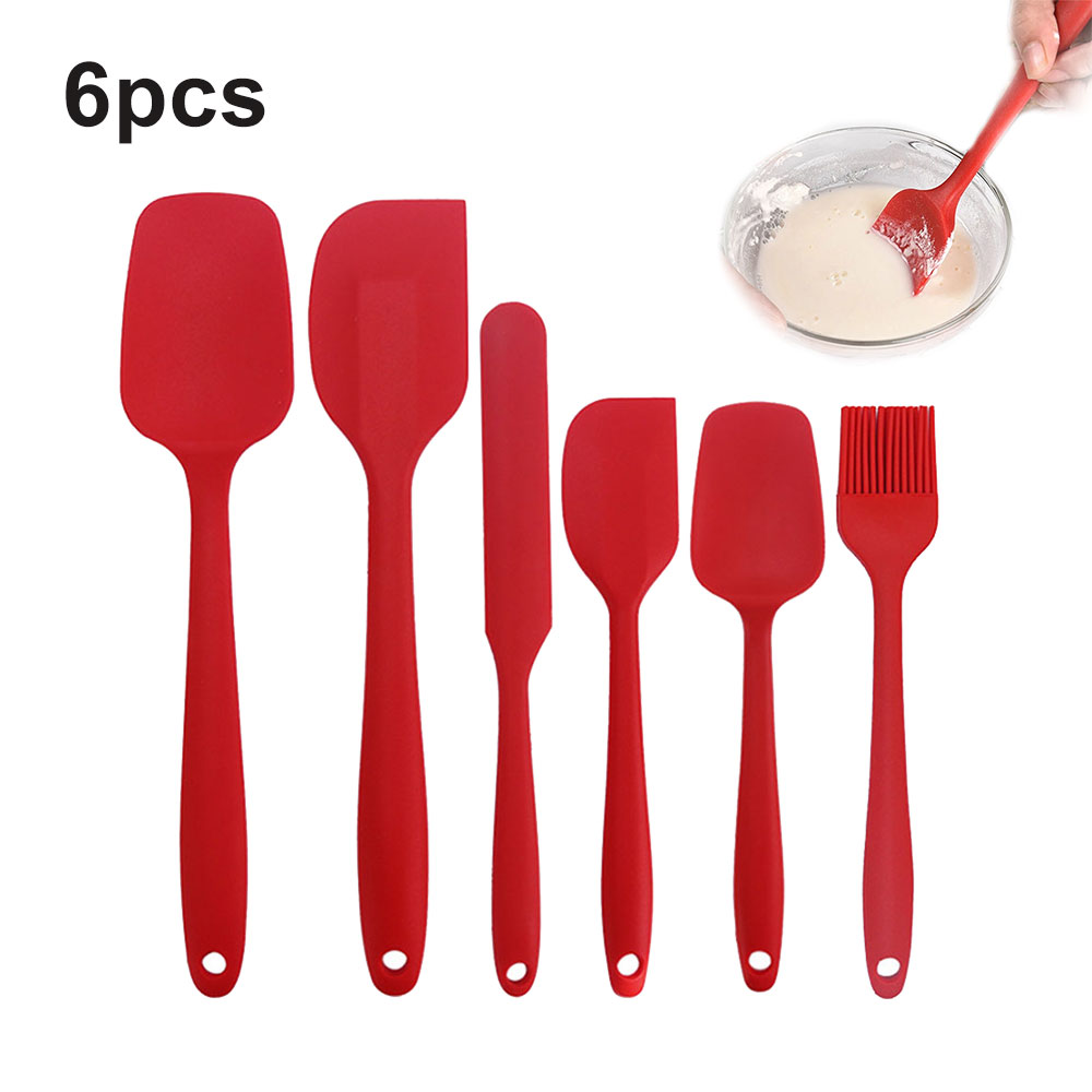 Spatulas and Cooking Utensils, GIUGT 6Pcs Silicone Baking Spatulas Set