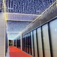 thumbnail image 5 of Guirnalda navideña de luces LED de 5 a 40 m con forma de carámbano, con caída de 0,6 m, para exteriores, jardín, calle, boda, iluminación decorativa, fija, 5 of 5