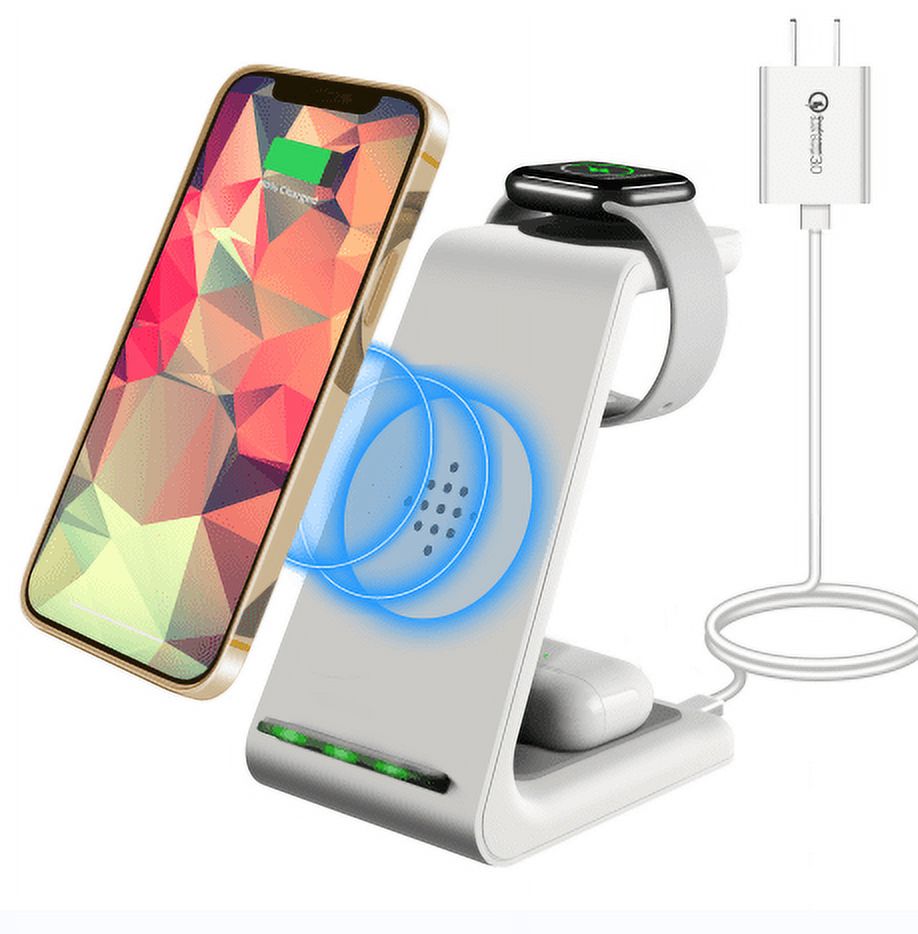 3 in 1 Wireless Charger, Fast Wireless Charging Stand,for iPhone and AirPods