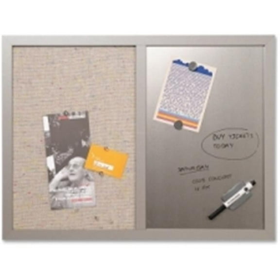 Bi-silque Fabric/Silver Magnetic Combo Board