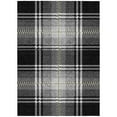thumbnail image 2 of HomeRoots 596312 8 x 10 ft. Black, Gold & Gray Plaid Washable Indoor & Outdoor Rectangle Area Rug, 2 of 5