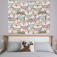 thumbnail image 2 of GZHJMY Tapestry Cute Cartoon Dog Animal Tapestry Wall Hanging Decorative Wall Blanket Bedding Tapestry for Bedroom Living Room Dorm 60"x40" Gift Decor, 2 of 7