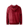 thumbnail image 6 of Men's Muscle Graphic Print Hoodie, Casual Long Sleeve Pullover Sweatshirt, Humorous Design Streetwear for Christmas, Gym, Party, and Casual Fun Outings,Red,L, 6 of 6