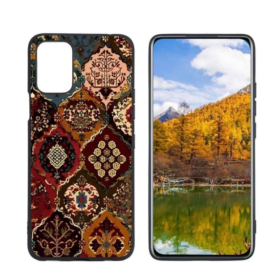 Carpet-Wallpaper-36 Phone Case, Degined for LG Q52 Case Men Women, Flexible Silicone Shockproof Case for LG Q52
