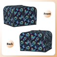 thumbnail image 3 of Rateoe Blue Butterfly Pattern Toaster Covers 4 Slice Wide Slot,Bread Machine Cover,Bread Dust Cover & Fingerprint Protection,Appliance Covers, 3 of 6