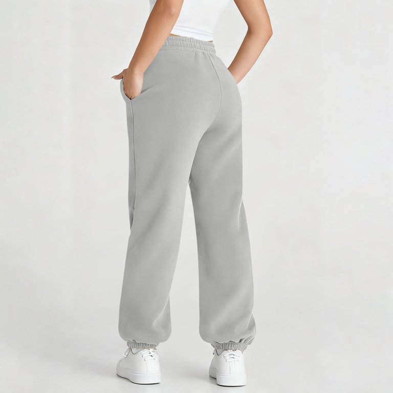 ZHYou Womens Sweatpants,Elastic High Waist Trousers,Crossover