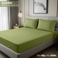 thumbnail image 2 of Utopia Bedding Queen Fitted Sheet - Bottom Sheet - Deep Pocket - Soft Microfiber - Shrinkage and Fade Resistant-Easy Care -1 Fitted Sheet Only Olive, 2 of 8