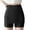 Black, variant on Women's Double Layer Modesty Safety Shorts, Scalloped Edge Triangle Coverage Under Dress Shorts, 1 Piece, L-XL Plus Size Friendly