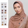 thumbnail image 3 of 4x Broche Hijab Multi-Usage Professionnelle Sans Épingles Broche Hijab Ronde, 3 of 5