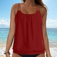 thumbnail image 5 of adviicd Womens Tummy Control Tankini Top No Bottom Loose Fit Quick Dry Swim Top Tank Top , L, 5 of 7
