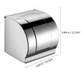 thumbnail image 2 of 1Pc Covered Toilet Paper Holder Practical Tissue Holder Durable Stainless Steel, 2 of 8