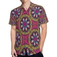 thumbnail image 4 of High Quality Hawaiian Shirts for Men Short Sleeve Aloha Beach Shirt Floral Summer Casual Button Down Shirts Blouses S6MZ83, 4 of 7