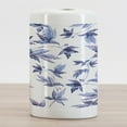thumbnail image 2 of Indigo Ceramic Toothbrush Holder, Abstract Grunge Watercolored Hand Drawn Image Shadow Tree Leaves, Decorative Versatile Countertop for Bathroom, 4.5" X 2.7", Dark Blue Purple, by Ambesonne, 2 of 4