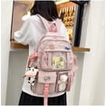 thumbnail image 4 of LHSHID Kawaii Backpack With cute plush pendant and Kawaii pins,Backpack Cute Kawaii Backpack for School, 4 of 5