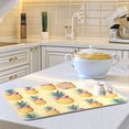 thumbnail image 6 of Yayeee Dish Drying Mat for Kitchen Counter 16"x18" Microfiber Absorbent Pad, Pineapple Love, 6 of 7