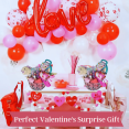 thumbnail image 6 of Happy Valentine's Day Gabby's Dollhouse Girls Boys Valentine Valentines Gift Basket Plush Stuffed Toy Candies Reusable Toy Bucket Kids Easter Spring Holiday Hearts Gift (Contents Vary), 6 of 6