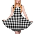 thumbnail image 2 of 2024 4XL 3XL Size Big Clothing Pattern Spring Dress Skate Kawaii Woman Dresses Casual Print Lines Colorful Dress Plaid Vintage, 2 of 7
