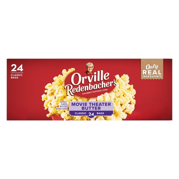 Orville Redenbacher's Microwave Popcorn, Movie Theater Butter Flavor, 3.29 oz.