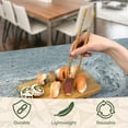 thumbnail image 5 of BambooMN Premium Reusable Japanese Bamboo Chopsticks, Flower Print with Gold Stripes, 9.5 inch - Red and Blue - 6 Pairs, 5 of 7