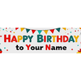 thumbnail image 4 of Happy Birthday Personalized Background Backdrop with Colorful Balloons and Gifts Banner for Party Supplies Photography Props Birthday Decoration, 4 of 7
