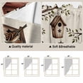 thumbnail image 5 of Sweet Home Swag Valances for Windows, Kitchen Curtains 36 Inch Length 2 Panels Set, Western Stars Bird Houses Farmhouse Retro Short Curtains for Small Windows Rod Pocket Cafe Curtains Drapes 28"x36", 5 of 8