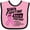 Pink and Black, variant on Inktastic We're Fighting Back Together- Breast Cancer Awareness Month Boys or Girls Baby Bib