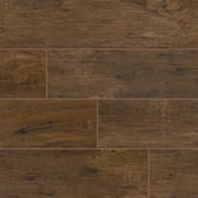 Redwood Mahogany 6 in. x 36 in. Glazed Porcelain Floor and Wall Tile (12 sq. ft. / case)