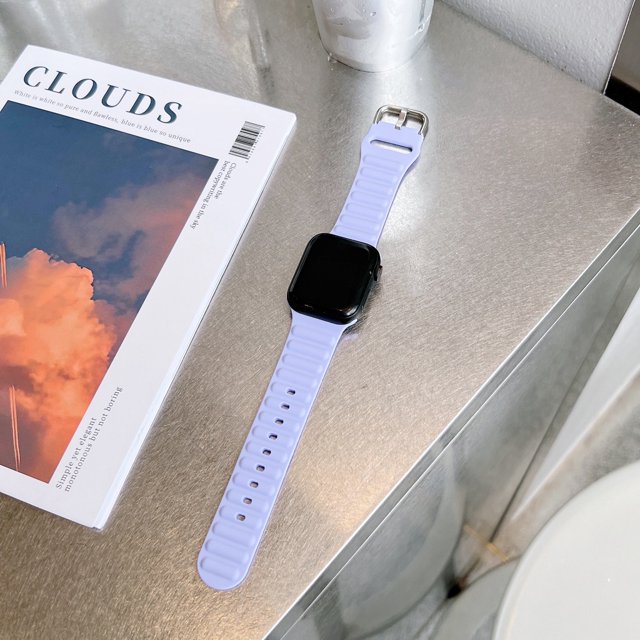 Correa De Caramelo De Silicona Suave Para Smartwatch S7 S6 iWatch series 7 SE 6 5 4 3 2 1 , Aplicación Para Apple Watch Tamaño 41mm 45mm 44mm 42mm 40mm 38mm band Gao Jiahui unisex