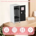 thumbnail image 3 of Mini Locker with Lock and Key Rustproof Metal Small Locker Portable Mini Locker Cabinet Practical Mini Storage Locker with Compartments for Desktop Girls Boys, 3 of 10