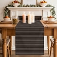 thumbnail image 2 of Dark Brown Line Striped Short Table Runner 36 Inches Long,Farmhouse Brown Stripes Cotton Linen Table Runners Dresser Scarves,Fabric Tabletop Scarf Furniture Cover for Home Dinner Party Decor 13"x36", 2 of 9