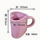 thumbnail image 3 of Un par de tazas de café con diseño en forma de corazón y cucharas para el aniversario, San Valentín, regalo de boda para él y ella, 3 of 9