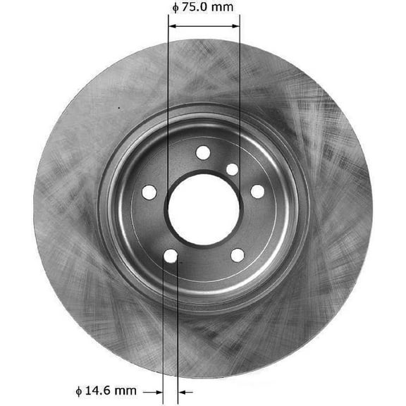 Bendix Brakes Disc Brake Rotor PRT5945 Fits select: 2008-2010 BMW 535, 2004-2005 BMW 645