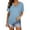 002_Light Blue, variant on Purple Women's Short Sleeve T-shirt, Short Sleeves V Neck Plain Color Soft Loose Fitting Summer T Shirts Women,Women's Short sleeve T-shirt XL
