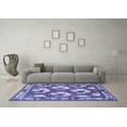thumbnail image 3 of Ahgly Company Machine Washable Indoor Round Persian Blue Traditional Area Rugs, 7' Round, 3 of 4