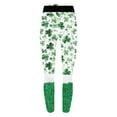 thumbnail image 4 of lcziwo St Patricks Day Leggings for Women Casual Stretchy High Waisted Yoga Pants Funny Shamrock Print Running Leggings Full Length Tight Trousers Green XL, Prime Sales of The Day, 4 of 8