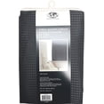 thumbnail image 1 of Shower Curtain Fabric with Waffle Pattern 70"X72" by ATI (Black), 1 of 1