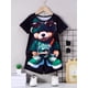 thumbnail image 3 of Conjunto de verano de 2 piezas con estampado de oso de dibujos animados para hombre, camiseta informal de cuello redondo para uso diario, pantalones cortos de playa para hombre para deportes al aire l, 3 of 5