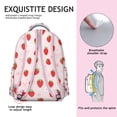 thumbnail image 5 of Fashionable Strawberry Backpack for Women & Students - Trendy School Bag for College & Work, Spacious Laptop Backpack with Multiple Compartments, Sweet Strawberry Print, Great Gift, 5 of 6